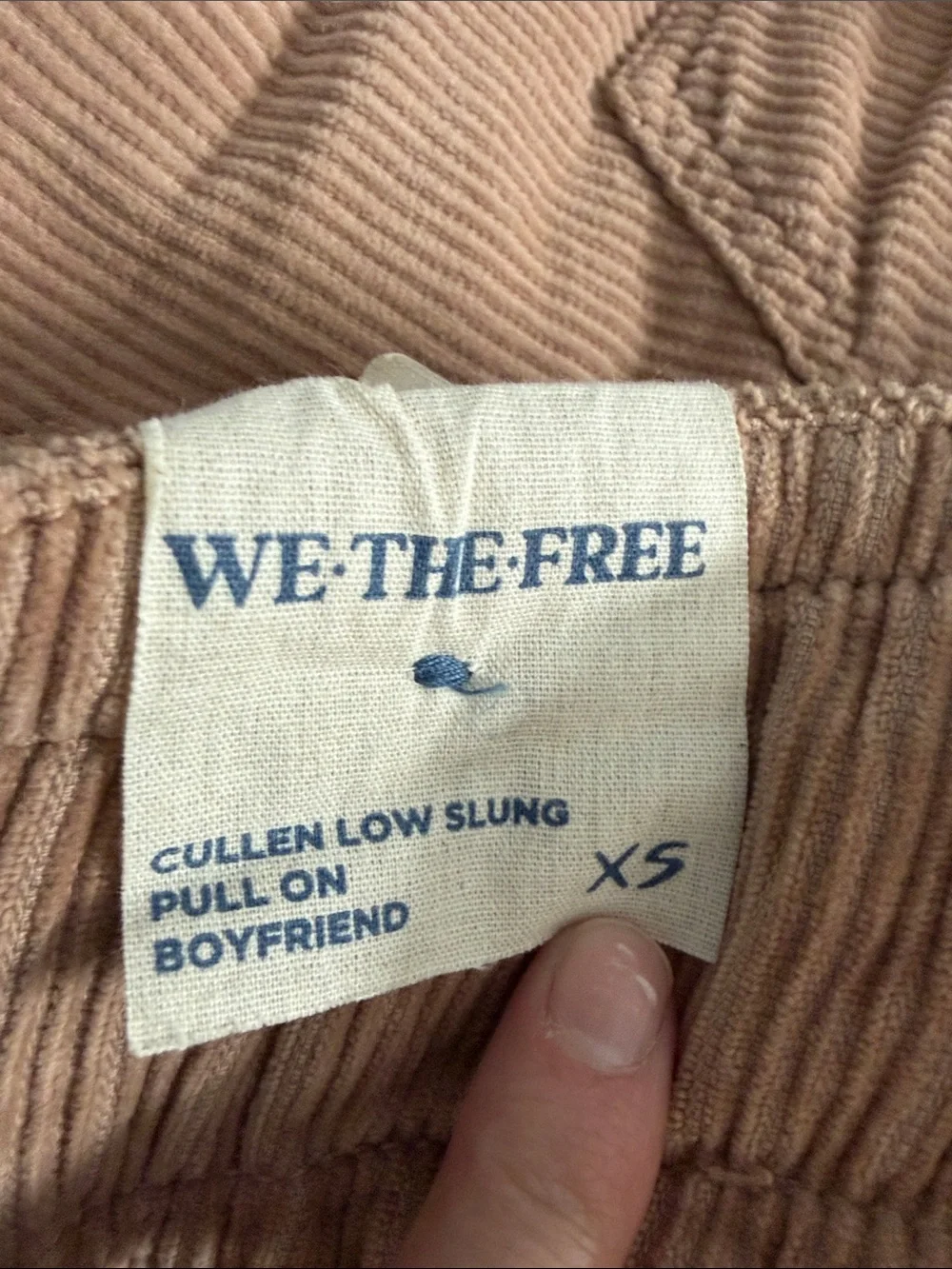 NWT Free People Cullen Low Slung Pull On Boyfriend Jeans Slouchy Pants Cord
